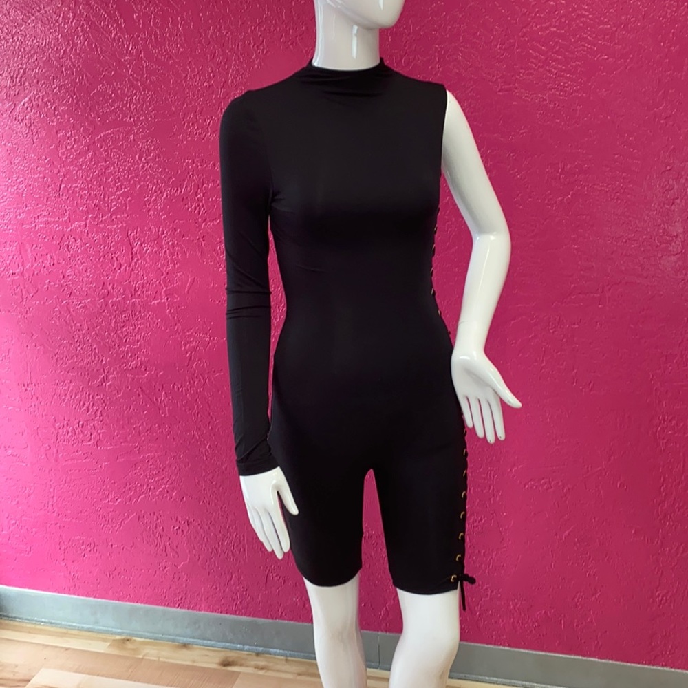 Sexy Black Side out Jumpsuit